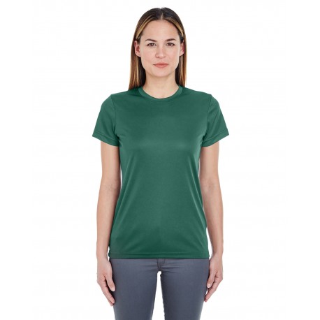 8620L UltraClub 8620L Ladies' Cool & Dry Basic Performance T-Shirt FOREST GREEN