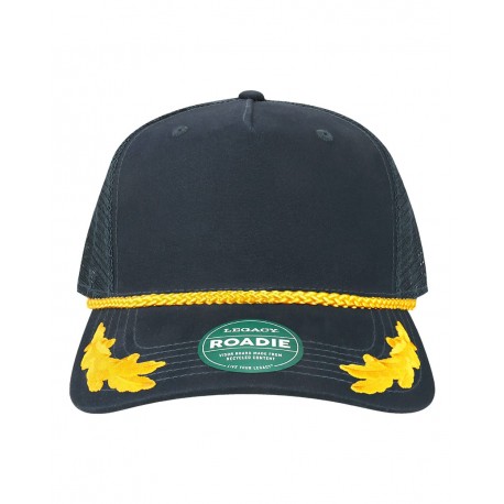 ROADIE LEGACY ROADIE Five-Panel Trucker Cap Navy Admiral
