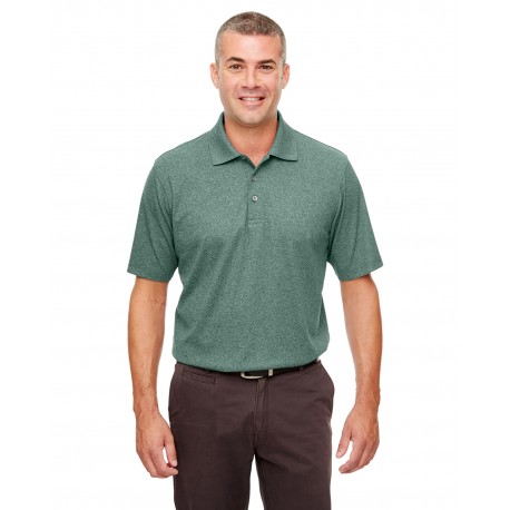 UC100 UltraClub UC100 Men's Heathered Pique Polo FOREST GREN HTHR