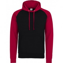 AWDis JHA009 Baseball Hooded Sweatshirt