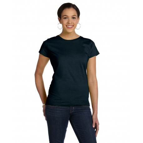 3516 LAT 3516 Ladies' Fine Jersey T-Shirt BLACK