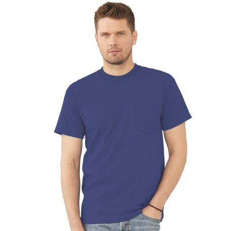 7100 Bayside 7100 USA-Made Pocket T-Shirt PURPLE