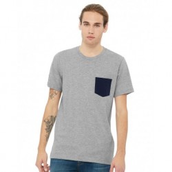 BELLA + CANVAS 3021 Jersey Pocket Tee