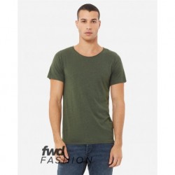 BELLA + CANVAS 3414 FWD Fashion Triblend Raw Neck Tee