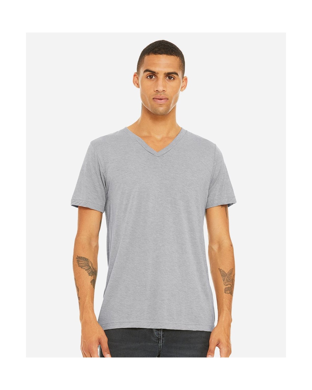 BELLA + CANVAS 3415 Triblend V-Neck Short Sleeve Tee