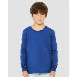 BELLA + CANVAS 3501Y Youth Jersey Long Sleeve Tee