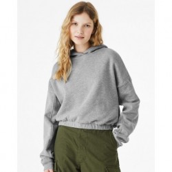 BELLA + CANVAS 7506 FWD Fashion Women's Sponge Fleece Cinched Bottom Hoodie
