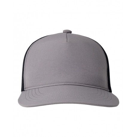 BA708 Big Accessories BA708 Bend Foam Trucker Cap BLACK/ BLACK