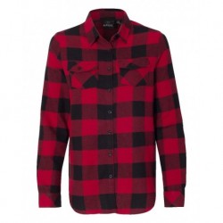 Burnside 5210 Women's Yarn-Dyed Long Sleeve Flannel Shirt
