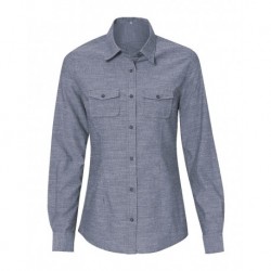 Burnside 5255 Women's Long Sleeve Chambray