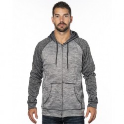 Burnside 8660 Performance Raglan Full-Zip Sweatshirt