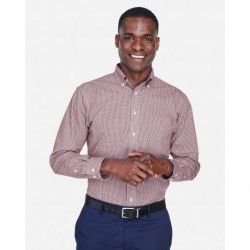 Devon & Jones D640 Crown Collection Gingham Check Woven Dress Shirt