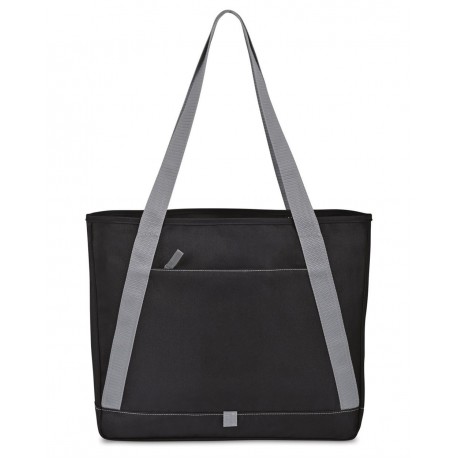 101637 Gemline 101637 Repeat Recycled Poly Tote MEDIUM GREY