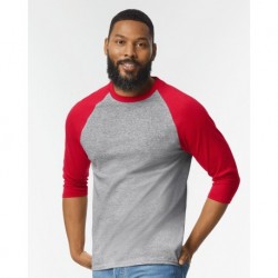 Gildan 5700 Heavy Cotton Raglan Three-Quarter Sleeve T-Shirt