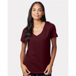 Hanes S04V Perfect-T Women's V-Neck T-Shirt