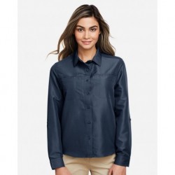Harriton M580LW Women's Key West Long Sleeve Performance Staff Shirt