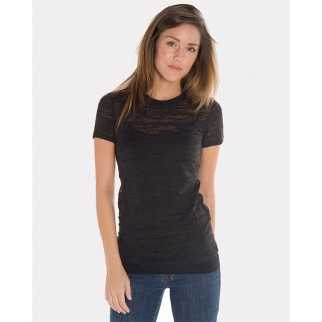 H01 In Your Face H01 Juniors Burnout T-Shirt WHITE
