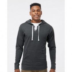 J. America 8231 Jersey Sport Lace Hooded Pullover
