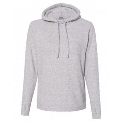 J. America 8680 Women's Teddy Fleece Hooded Pullover