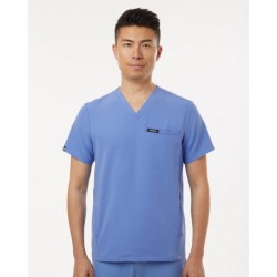 Jaanuu M10002 Platt 3-Pocket Scrub V-Neck Top