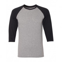 JERZEES 601RR Triblend Three-Quarter Raglan Baseball T-Shirt