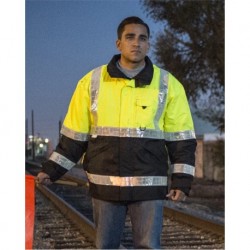 Kishigo RWJ100-101 Storm Stopper Pro Rainwear Jacket