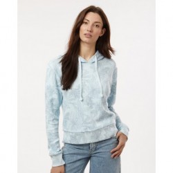 MV Sport W24105 Women's Maddie Floral Print Hooded Sweatshirt