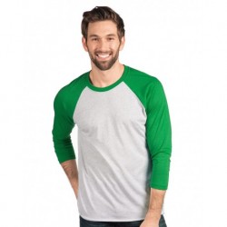 Next Level Apparel 6051 Triblend Three-Quarter Raglan T-Shirt