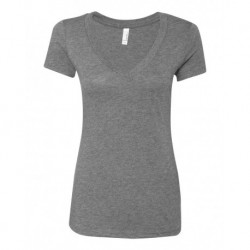 Next Level Apparel 6740 Women's Triblend Deep V-Neck T-Shirt
