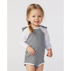 Rabbit Skins 4418 Fine Jersey Infant Character Hooded Long Sleeve Bodysuit with Ears