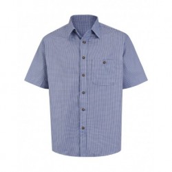 Red Kap SP84 Mini-Plaid Uniform Short Sleeve Shirt