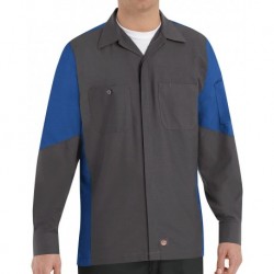 Red Kap SY10 Long Sleeve Automotive Crew Shirt