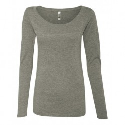 Next Level Apparel 6731 Women's Triblend Scoop Neck Long Sleeve T-Shirt