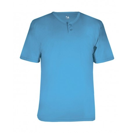 2930 Alleson Athletic 2930 B-Core Youth Placket Jersey COLUMBIA BLUE