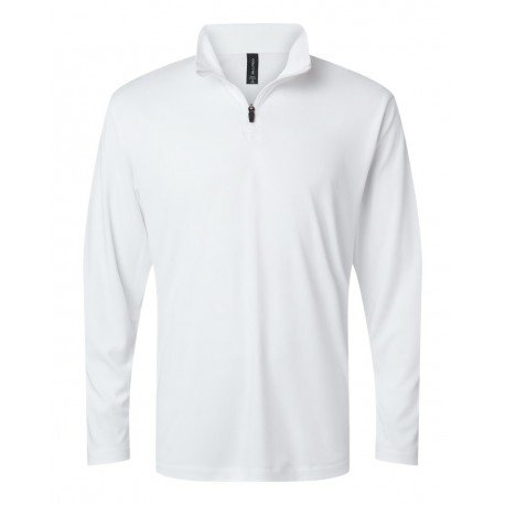 41870 AllPro 41870 Pro-Lock Performance Quarter-Zip Pullover WHITE