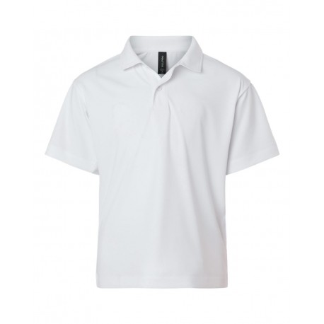41800Y AllPro 41800Y Pro-Lock Youth Performance Polo WHITE