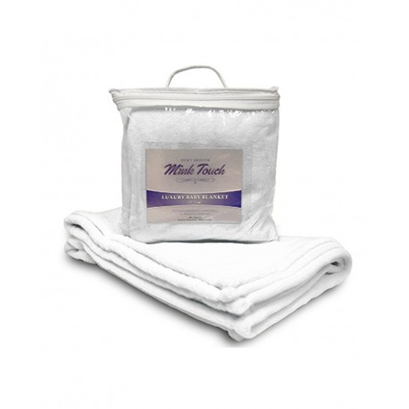 8722 Alpine Fleece 8722 Mink Touch Luxury Baby Blanket Pure White
