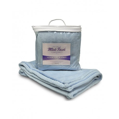 8722 Alpine Fleece 8722 Mink Touch Luxury Baby Blanket BABY BLUE
