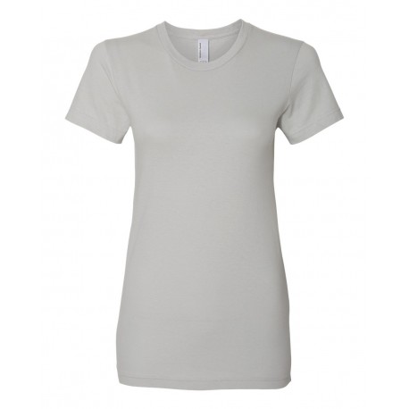 2102W American Apparel 2102W Women's Fine Jersey Tee NEW SILVER