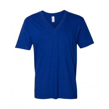 2456W American Apparel 2456W Fine Jersey V-Neck Tee LAPIS