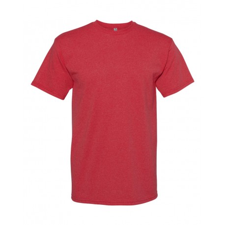 1701 American Apparel 1701 Midweight Cotton Tee HEATHER RED