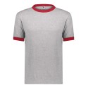 710 Augusta Sportswear Athletic Heather/ Red