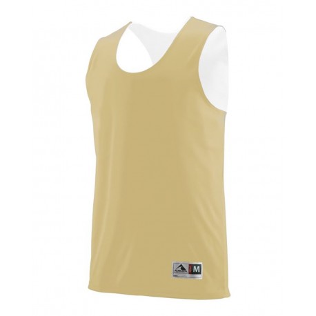 148 Augusta Sportswear 148 Reversible Wicking Tank Top Vegas Gold/ White