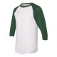 4420 Augusta Sportswear White/ Dark Green