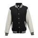 JHA043 AWDis JET BLACK/ WHITE