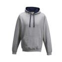 JHA003 AWDis Heather Grey/ French Navy