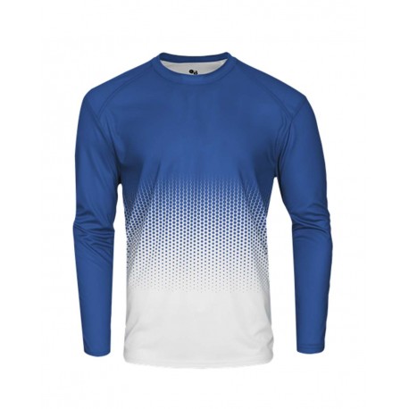 2224 Badger 2224 Youth Hex 2.0 Long Sleeve T-Shirt ROYAL