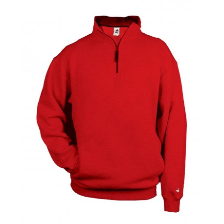 1286 Badger 1286 Quarter-Zip Fleece Pullover RED