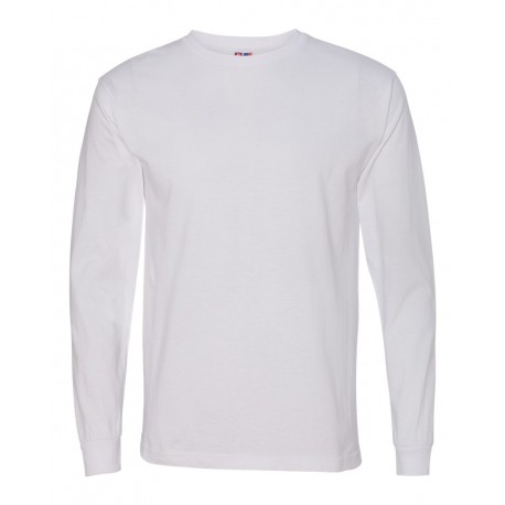 5060 Bayside 5060 USA-Made Long Sleeve T-Shirt WHITE
