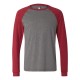 3000 Bella + Canvas Deep Heather/ Cardinal
